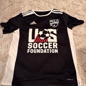 adidas Black and White US Soccer Foundation Kids Jersey